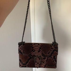 Marina Galanti| Leather Crossbody Bag|Brown/Black